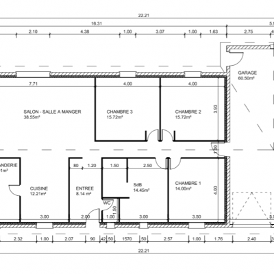 Plan de rez-de-chaussee