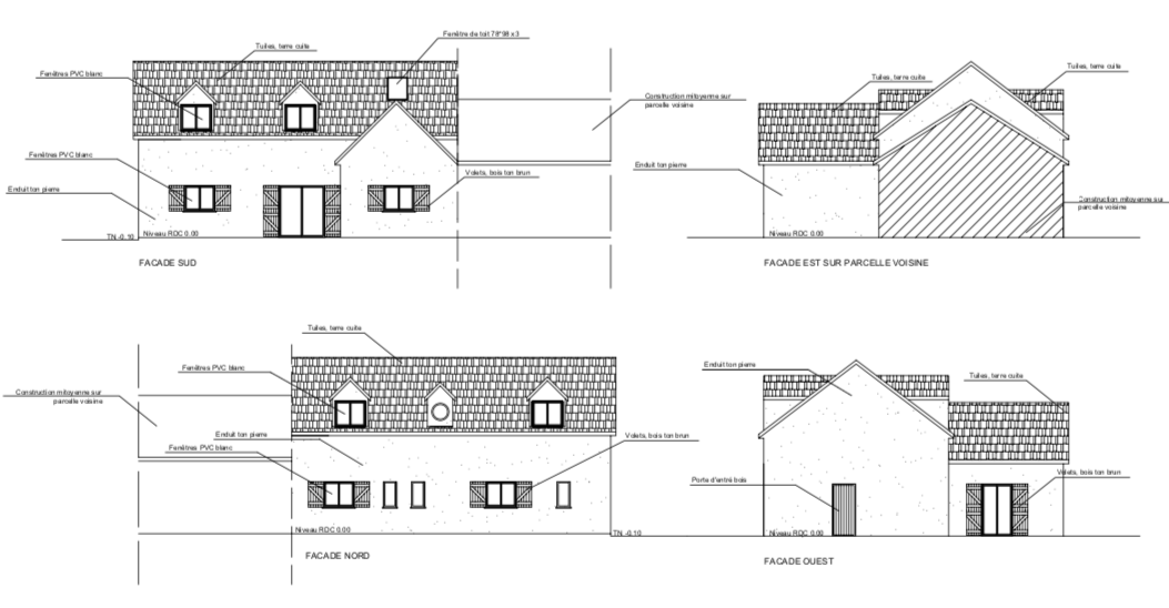 Plan de façade Projet