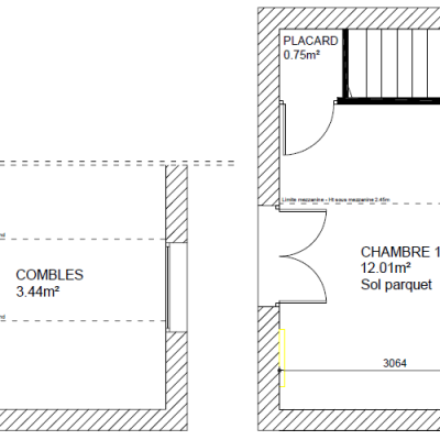 Plan de niveau etage